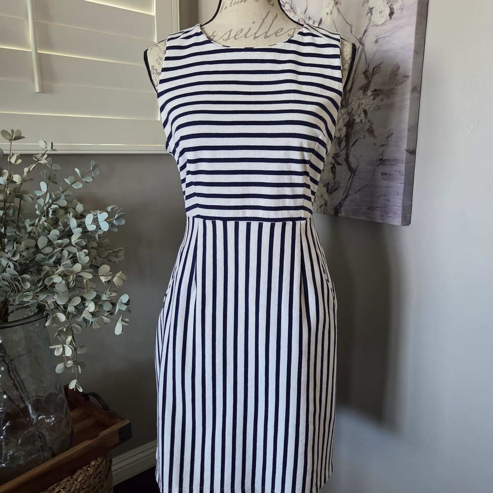 Striped Sleeveless Dress
